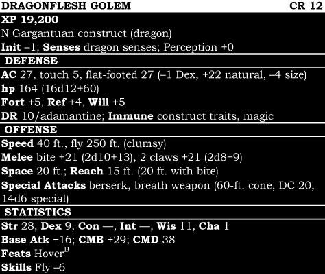 Dragonflesh Golem